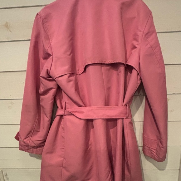 Ralph Lauren Pink Trench Coat Classic Tailored Design size 1X - Picture 13 of 16